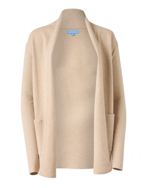 Sable Beige Luxury Cotton - Cashmere Longline Travel Coat