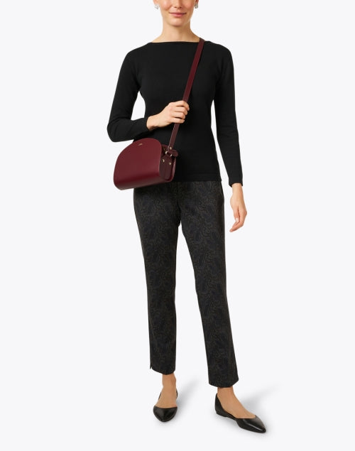 Stylish Black Pima Cotton Women's Boatneck Sweater for Everyday Wear