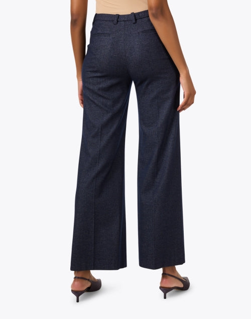 Navy Blue Classic Wide-Leg Trousers for Timeless Everyday Wear