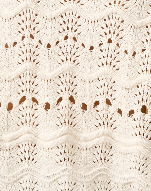 Stylish Famon Ivory Cotton Blend Cardigan for the New Season