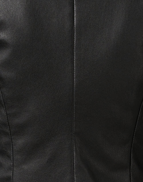 Stretchy Black Genuine Leather Men's/Women's Jacket for Fashionable Layering