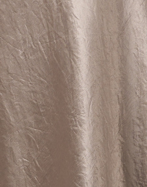 Alessio Stylish Brown Turtledove Midi Satin Skirt