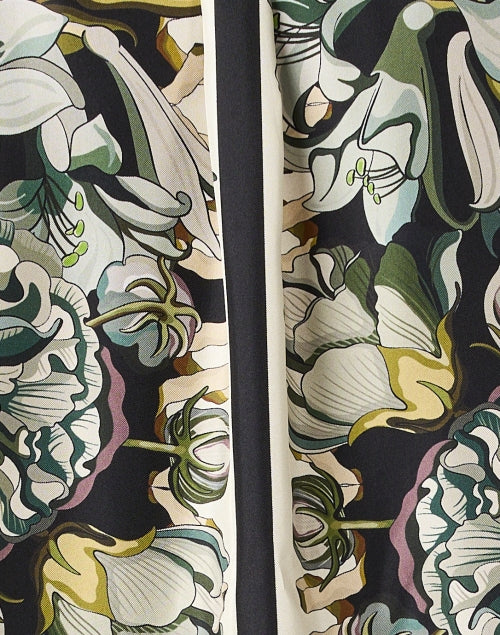 Franco Ferrari's Exquisitely Printed 100% Silk Multi - Print Shirt for the New Season