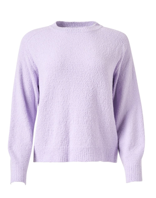 Lola's Cozy Purple Cotton Fleece Casual Sweater