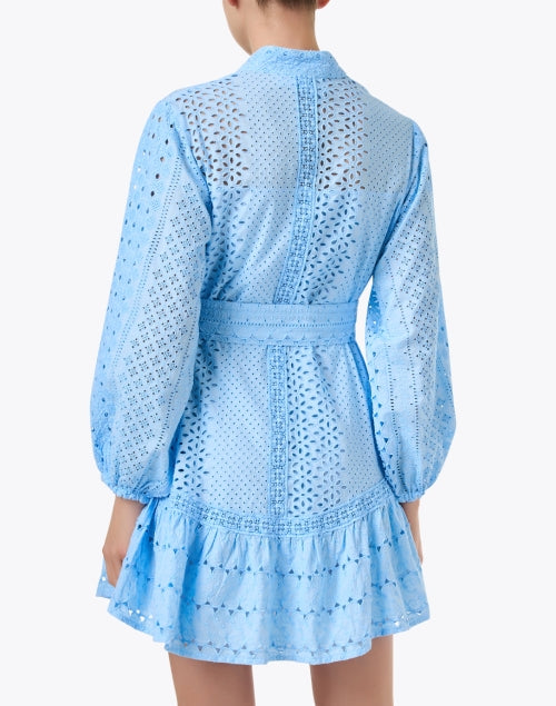 Stylish Rienza Blue Women's Cotton Shirt Dress