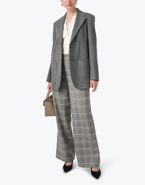 Stylish Weekend Max Mara Campale Double - Button Grey Blazer