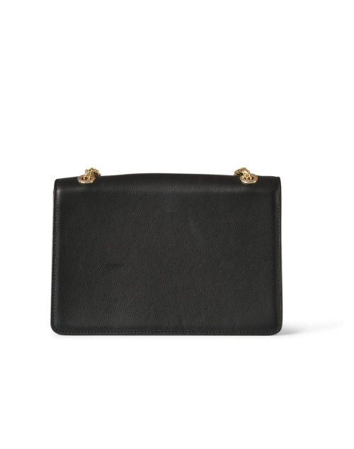 Stylish East/West Black Premium Leather Crossbody Bag for Fall