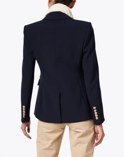 Upstate Essential Ivory Soft Merino Wool Cable Knit Dickey for Cold Weather