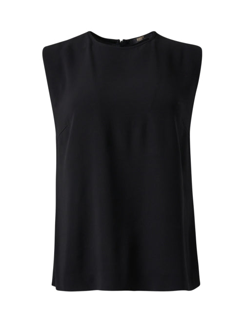 Stylish Black Sleeveless Women's Blouse Top