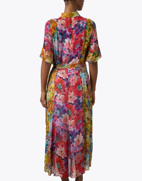 Celia Multicolored Printed Women's Shirt-style Dress
