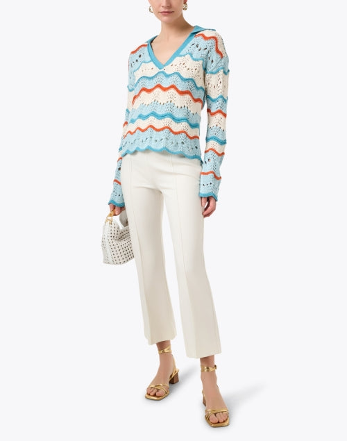 Fyder Multi - Patterned Cotton Blend Knit Sweater for the New Season