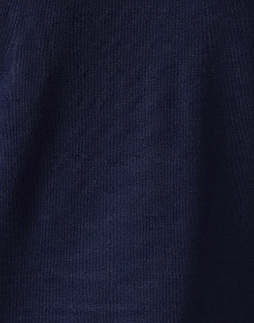 Stylish Navy Semi - Relaxed Knit Sleeveless Crew Neck Top