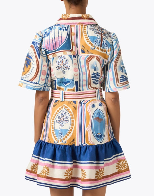Cerrado Tropical Stamp Print Women's Dress for Casual Getaways