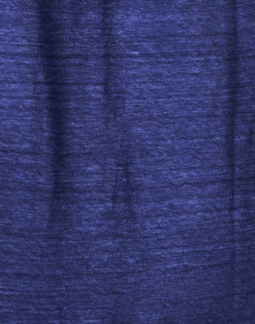 Stylish Navy-Colored Linen Women's Dress for Sunny Days