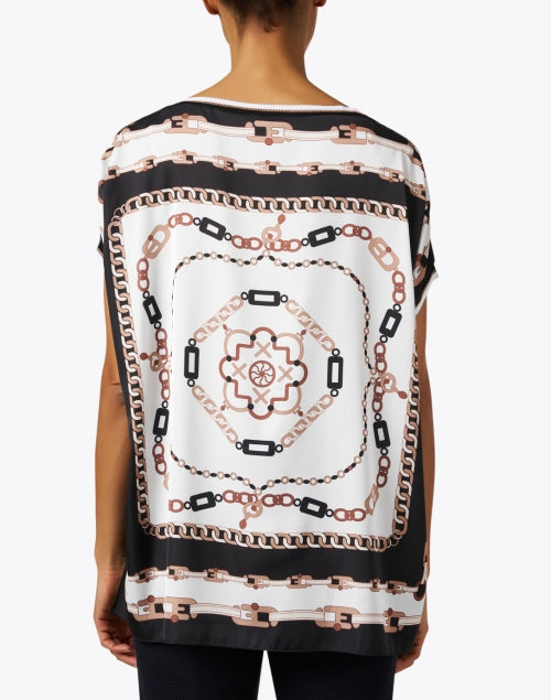 Stylish Lightweight Satin Multi - Print Scarf - Inspired Top