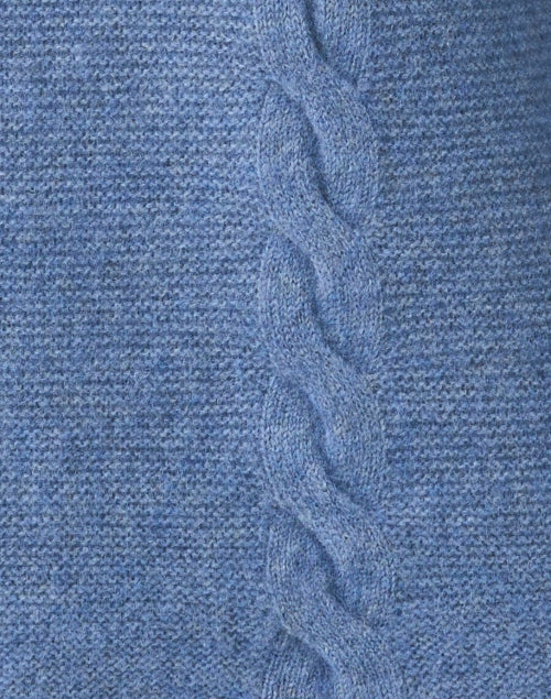 Stylish Blue Luxury Cashmere Pullover Sweater for All - Year Wear