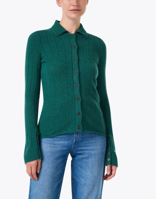 Stylish Emerald Green 100% Cashmere Women's Sweater for New Season
