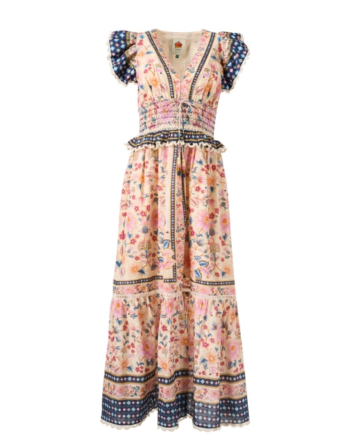 Farm Rio Superbloom Floral Print 100% Cotton Casual Dress