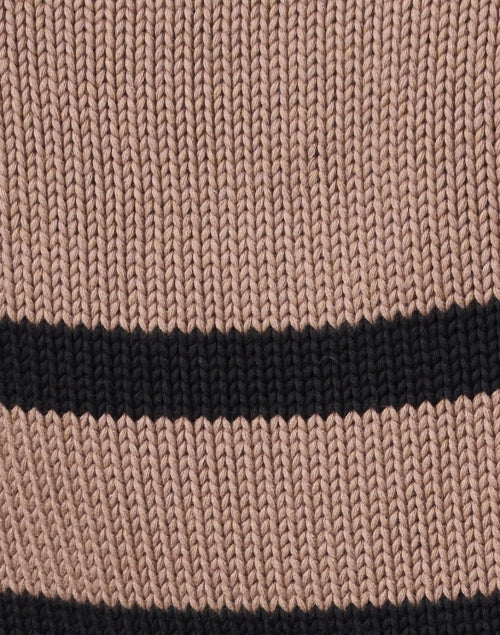 Stylish Brown and Black Striped Pure Cotton Sweater