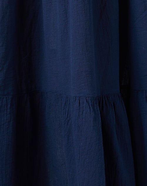 Navy Blue Cotton Gauze Giselle Women's Summer Dress