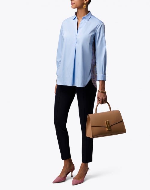 Navy Blue Technological Stretchable Trousers by Ros - Ideal for All - Day Wear