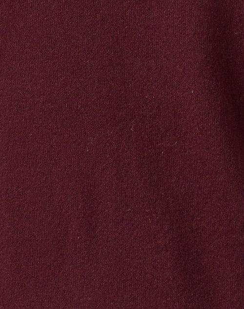 Stylish Maroon-colored Merino Wool Women's Swing Dress for Fall