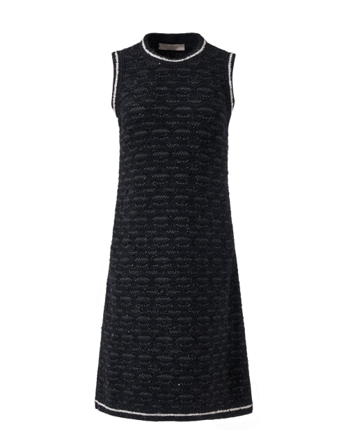 Timeless Black and White Tweed Mini Dress for Special Occasions