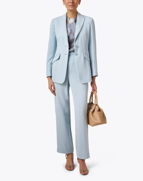 Stylish Light Blue Men's Office Jacket