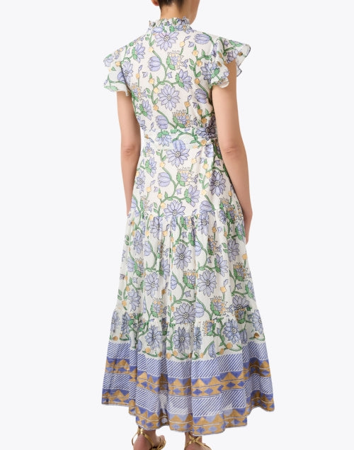 Oliphant's Charming 100% Cotton Multi - Print Ruffled Dress