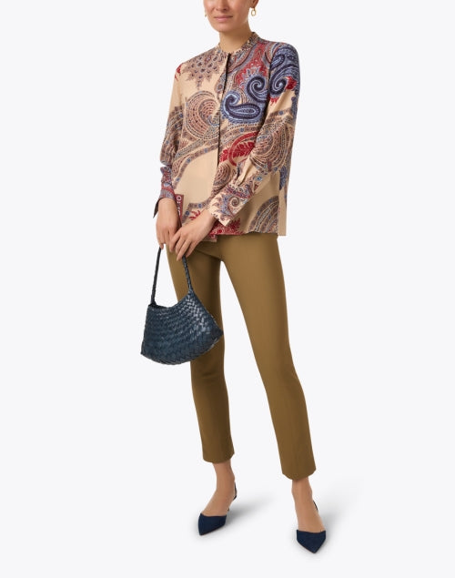 Vince Tan Bi - Stretch Pull - On Ponte Fabric Trousers for Everyday