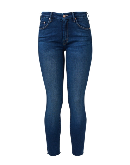 The Fashionable Dark Mid-Rise Skinny Denim Jeans - Mother's Popular Looker Style