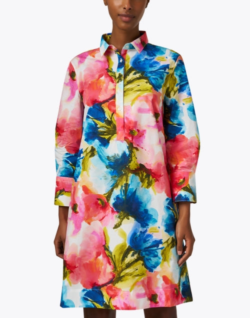 Jackie Women's Floral Print Cotton Casual Dress