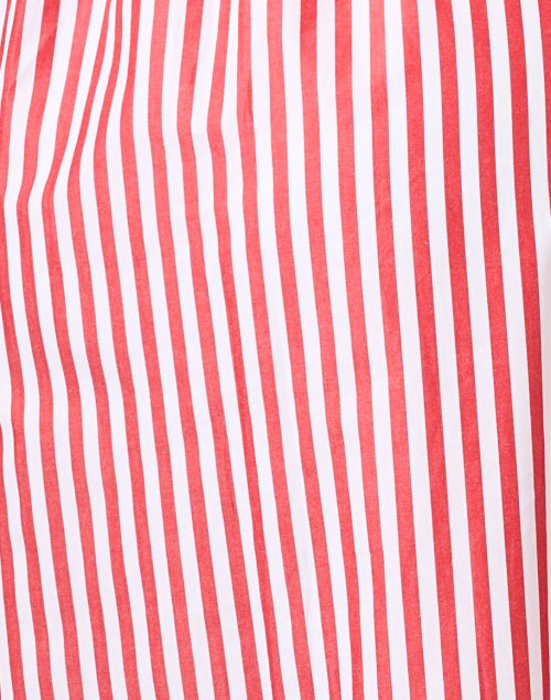 Vilagallo Women's Red Striped Button-Front Midi Camisole Dress