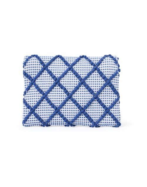 Stylish Grazia Hand - Woven Blue Crossbody Clutch Bag
