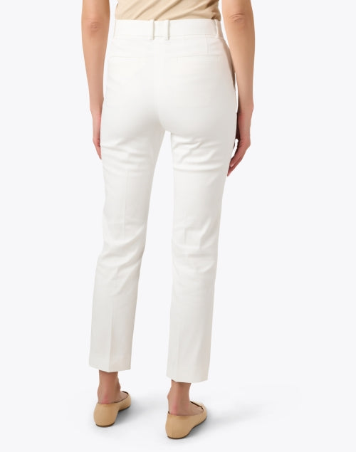 Coleman Men's Ivory Gabardine Stretch Fabric Tailored Slim - Leg Trousers