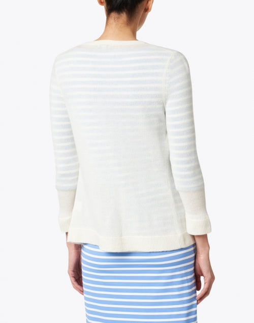 Stylish Uptown Girl Ivory Cashmere Knit Cardigan for Women