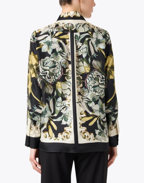 Franco Ferrari's Exquisitely Printed 100% Silk Multi - Print Shirt for the New Season
