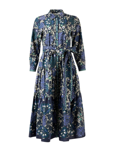 Lolita Style Blue Multi-Printed Fashion Dress