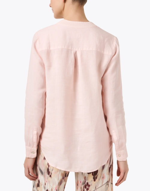Cipria Delicate Pink Linen Women's Fashion Top