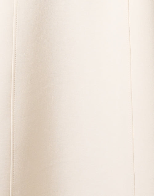 Elegant Ivory Fit-and-Flare Midi Dress for Formal Occasions