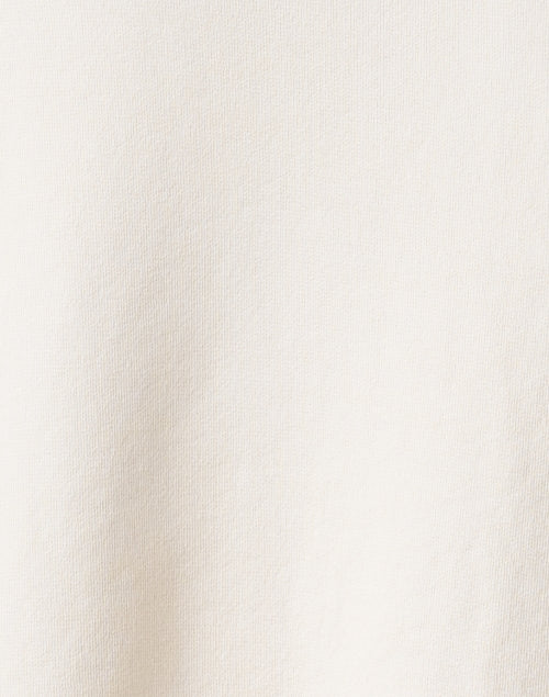 Effie Ivory Cotton Casual Funnel Neck Sweatshirt for Fall Season