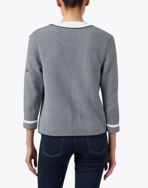 Stylish Navy and White 100% Cotton Everyday Cardigan by Saint James