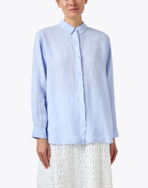 Stylish Blue Linen Casual Shirt for Everyday Wear