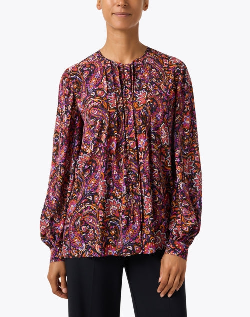 Stylish Roxanne Blouse with Multi - Paisley Patterns
