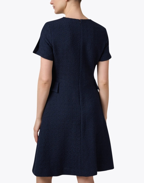 Stylish Jane's Solange Navy Tweed Mini Dress for Timeless Fashion