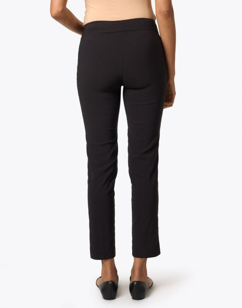 Avenue Montaigne Signature Stretch Pull - On Ankle Length Straight - Leg Black Pants for Fall