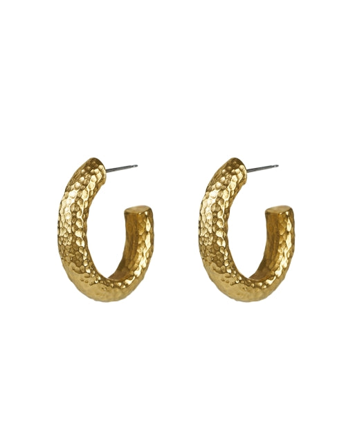 Exquisite Gold Hammered Hoop Earrings for Everyday Elegance