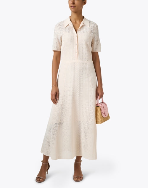 Stylish Blush Pink Lace Dean Dress for Spring