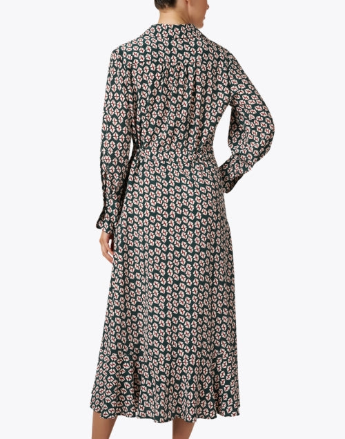 Silk Multi - Printed Women's Shirt Dress for Fashionable Ladies