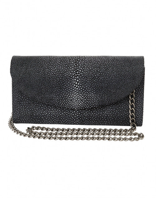 Baby-sized Grande Style Black Stingray Handheld Clutch Purse